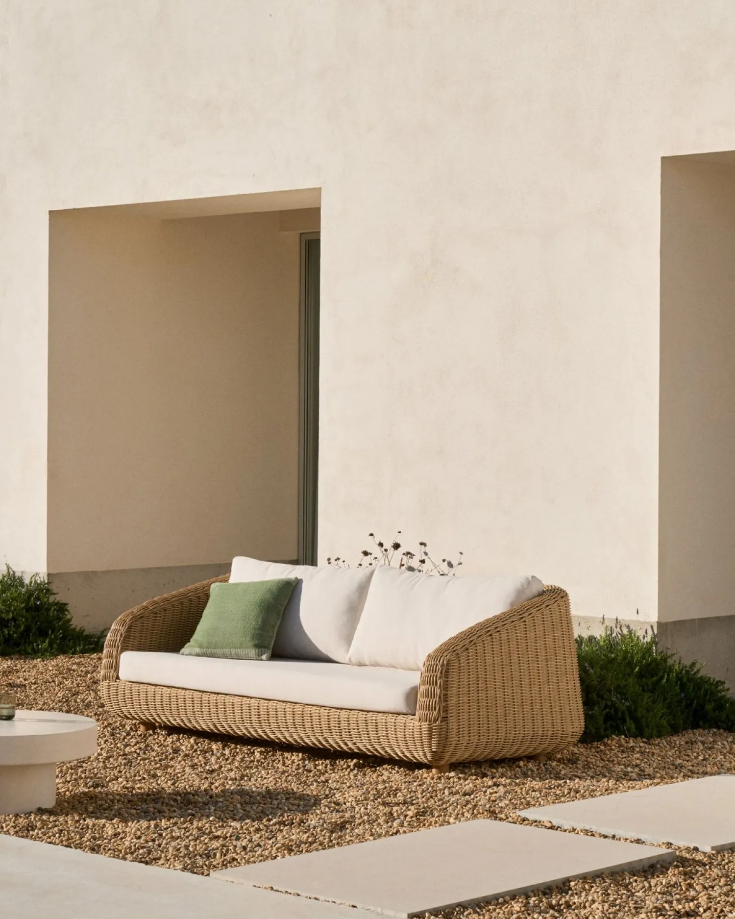 Tuinbanken-Kave Home Meria Tuinbank Beige, Naturel