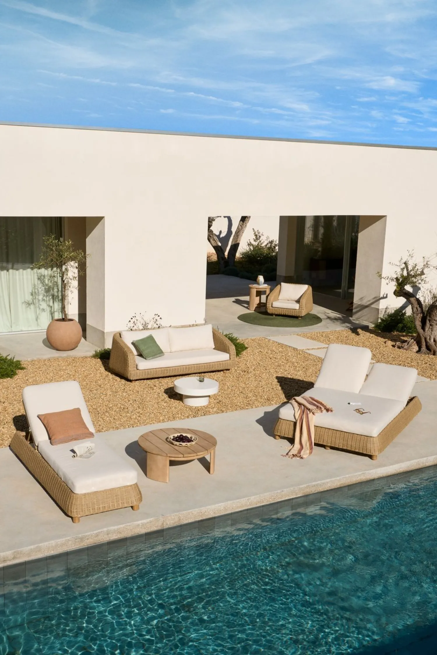 Tuinbanken-Kave Home Meria Tuinbank Beige, Naturel