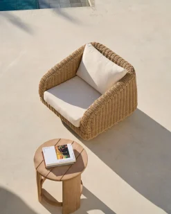 Tuinstoelen-Kave Home Meria Tuinstoel Naturel
