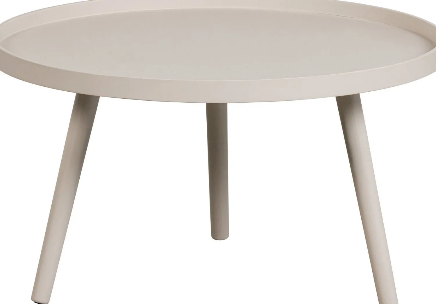 Ronde Bijzettafels-WOOOD Mesa Beige Bijzettafel Antique Beige