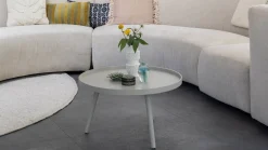 Ronde Bijzettafels-WOOOD Mesa Beige Bijzettafel Antique Beige