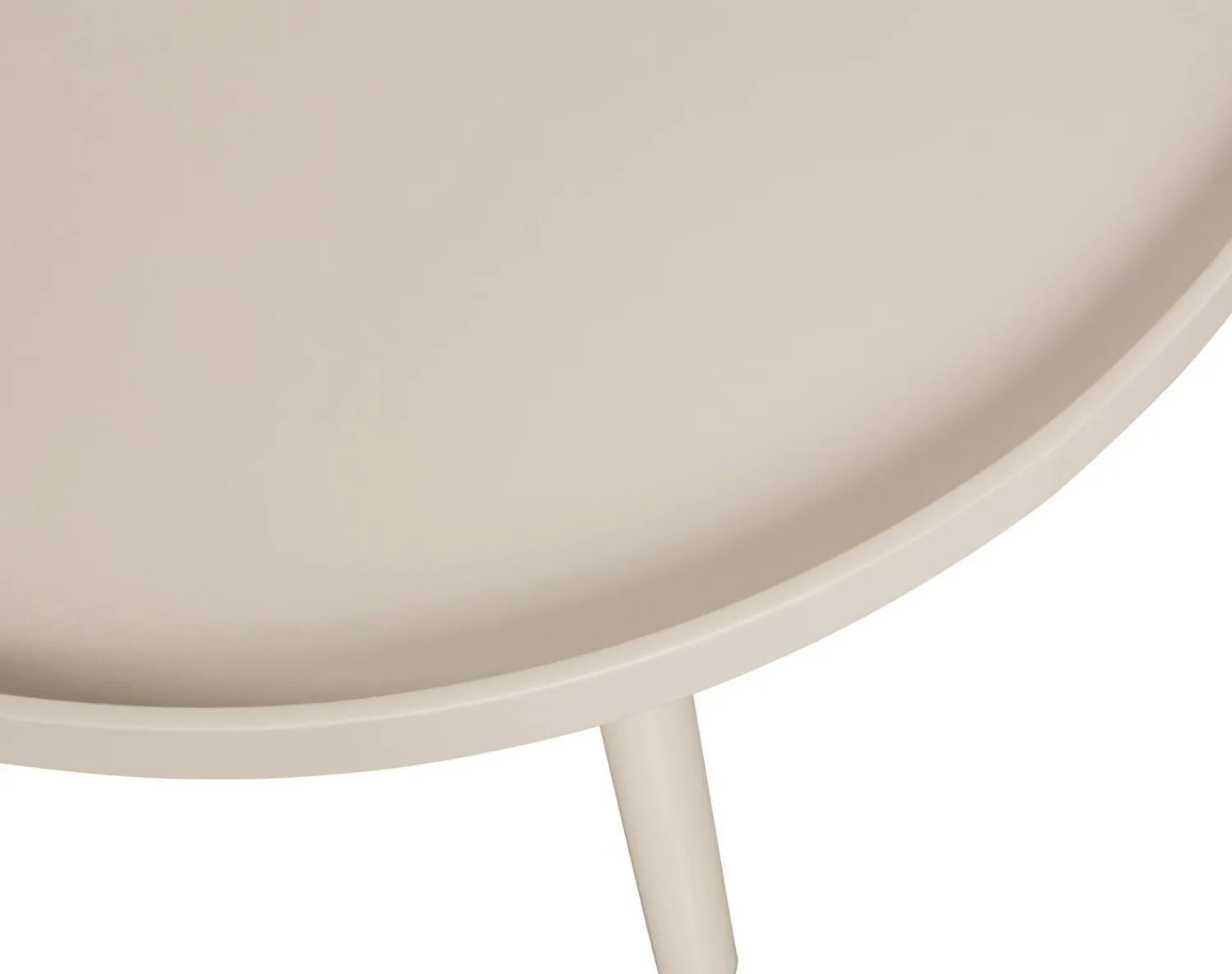 Ronde Bijzettafels-WOOOD Mesa Beige Bijzettafel Antique Beige