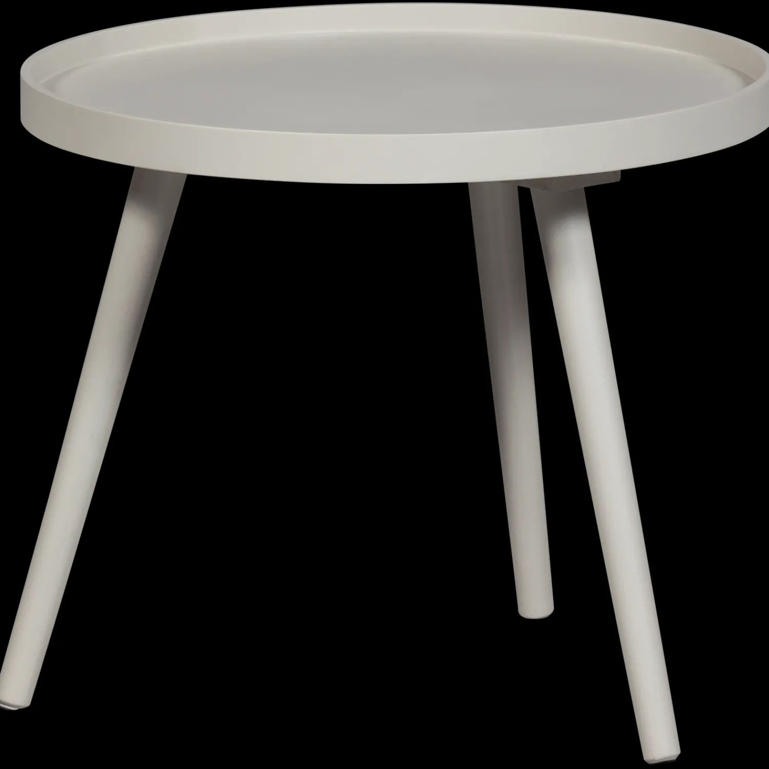 Houten Bijzettafels|Ronde Bijzettafels-WOOOD Mesa Bijzettafel Sand