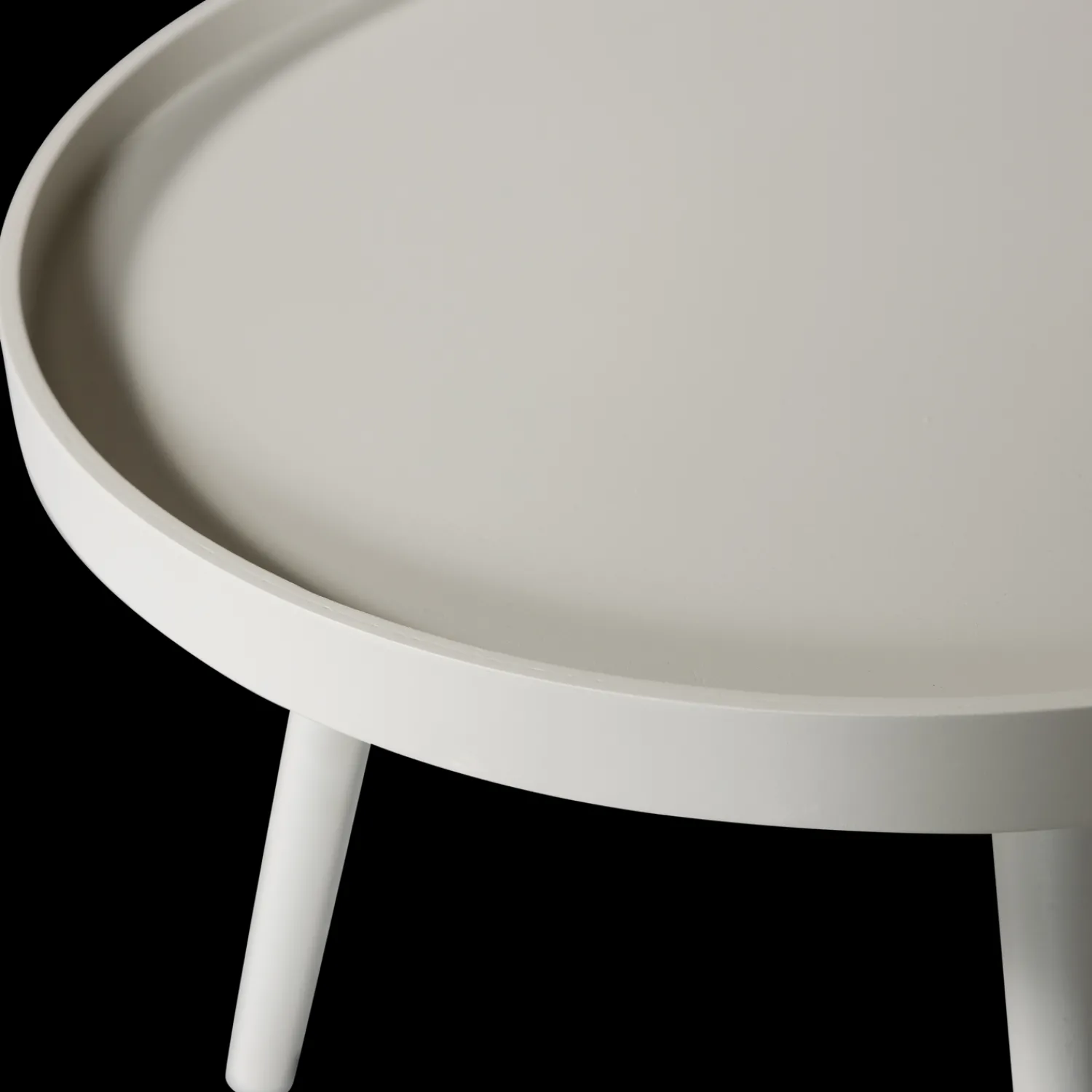 Houten Bijzettafels|Ronde Bijzettafels-WOOOD Mesa Bijzettafel Sand