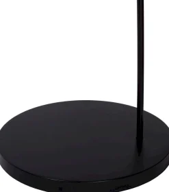 Industriële Vloerlampen|Vloerlampen-Lucide Mesh Boog Vloerlamp Zwart