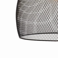 Industriële Hanglampen|Industriële Hanglampen-Lucide Mesh Hanglamp Zwart