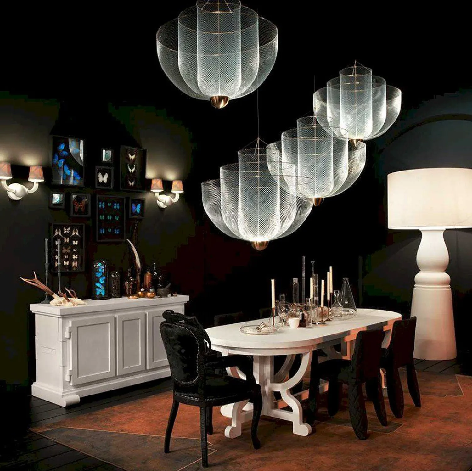 Moderne Hanglampen|Moderne Hanglampen-Moooi Meshmatics Hanglamp naturel