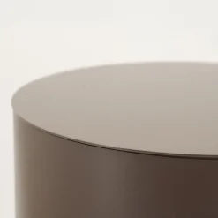 Industriële Bijzettafels|Ronde Bijzettafels-By Boo Mesita Bijzettafel Dark Taupe