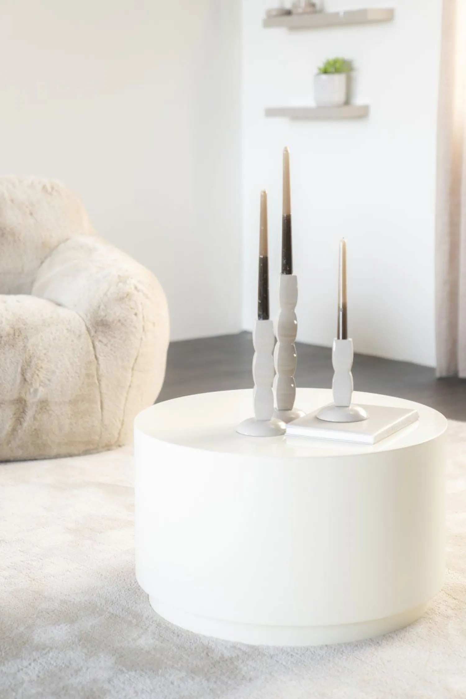 Ronde Salontafels-By Boo Mesita Salontafel Beige