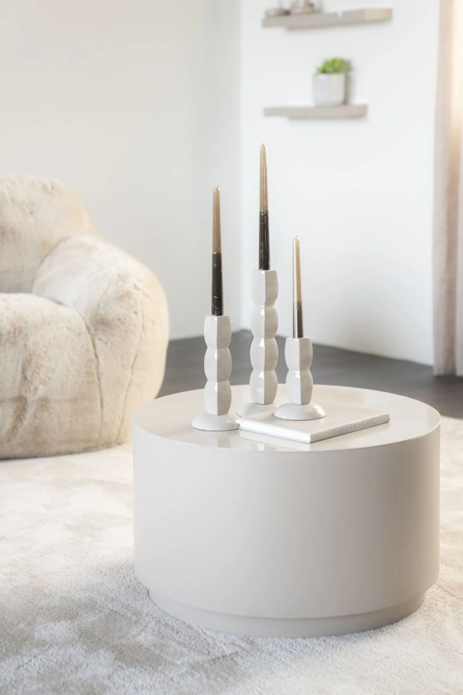 Ronde Salontafels-By Boo Mesita Salontafel Taupe