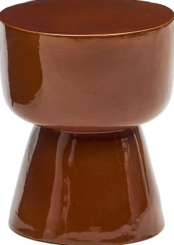 Tuintafels|Ronde Bijzettafels-Kave Home Mesquida Bijzettafel Bruin, Terracotta