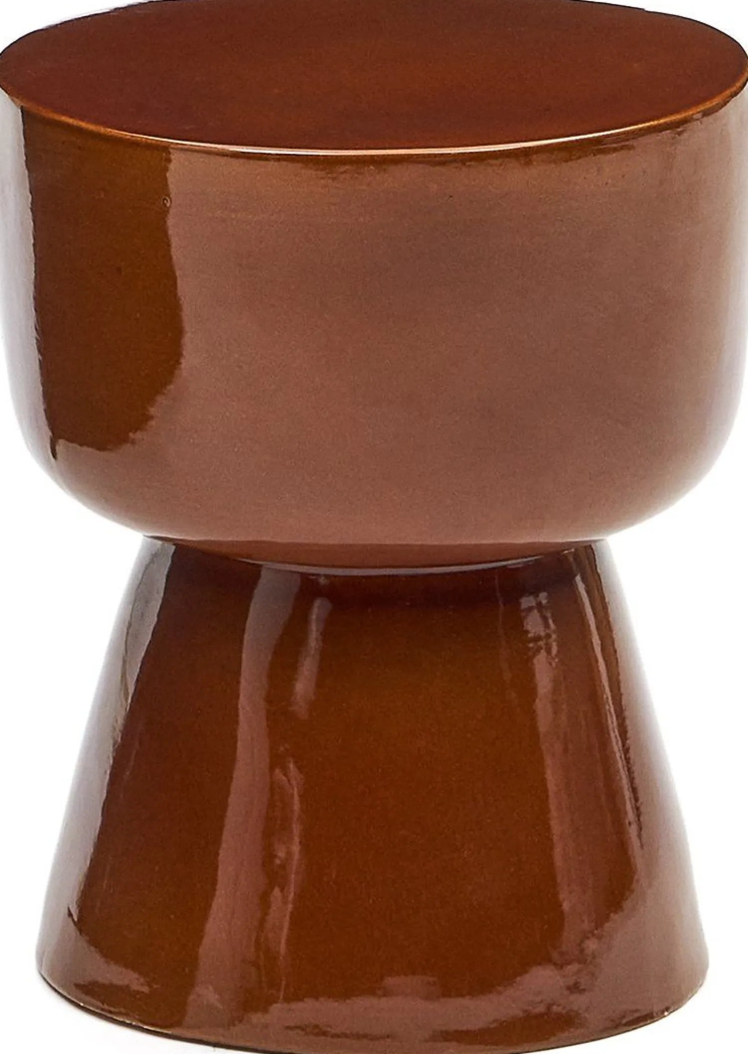 Tuintafels|Ronde Bijzettafels-Kave Home Mesquida Bijzettafel Bruin, Terracotta