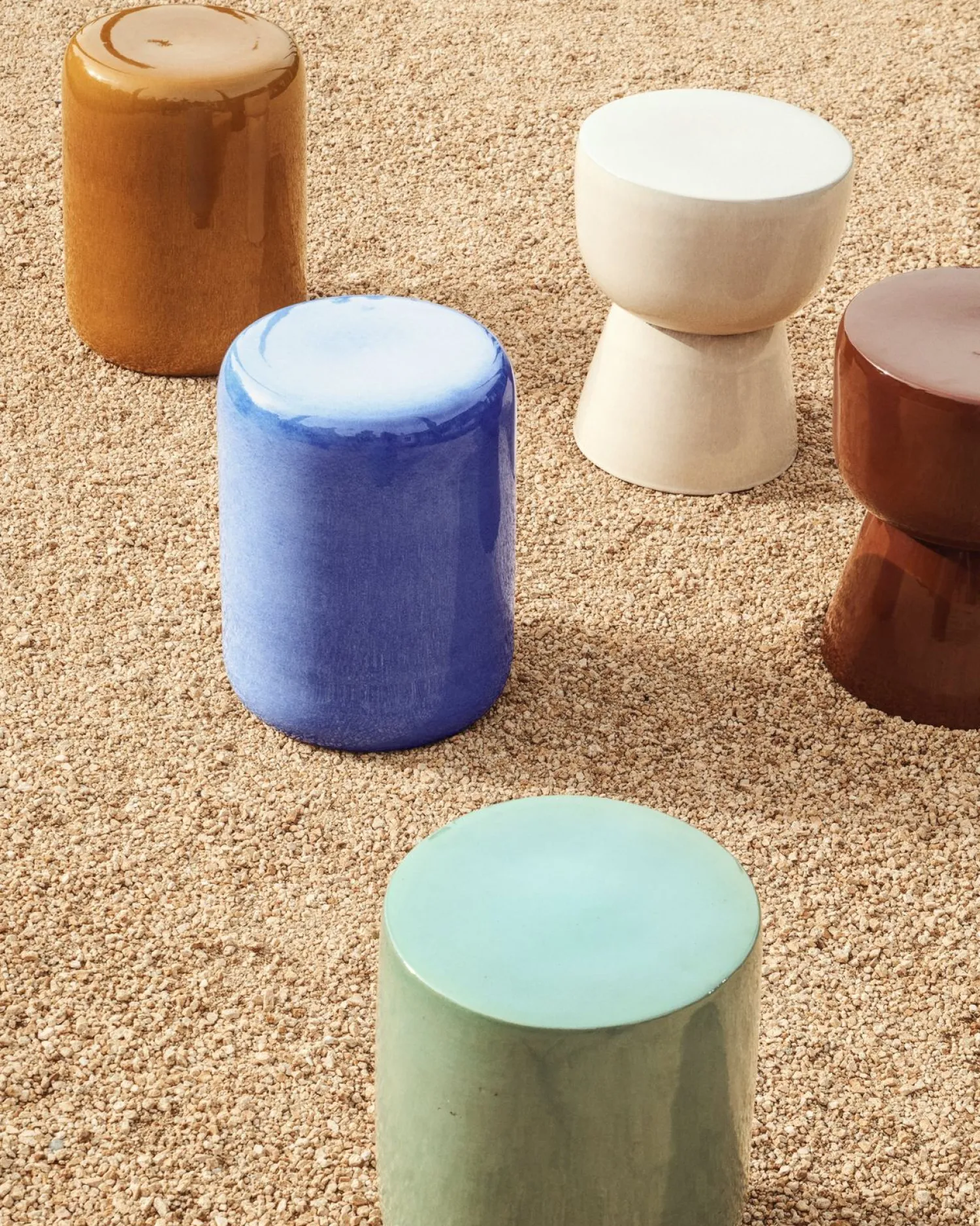 Ronde Bijzettafels-Kave Home Mesquida Bijzettafel Turquoise