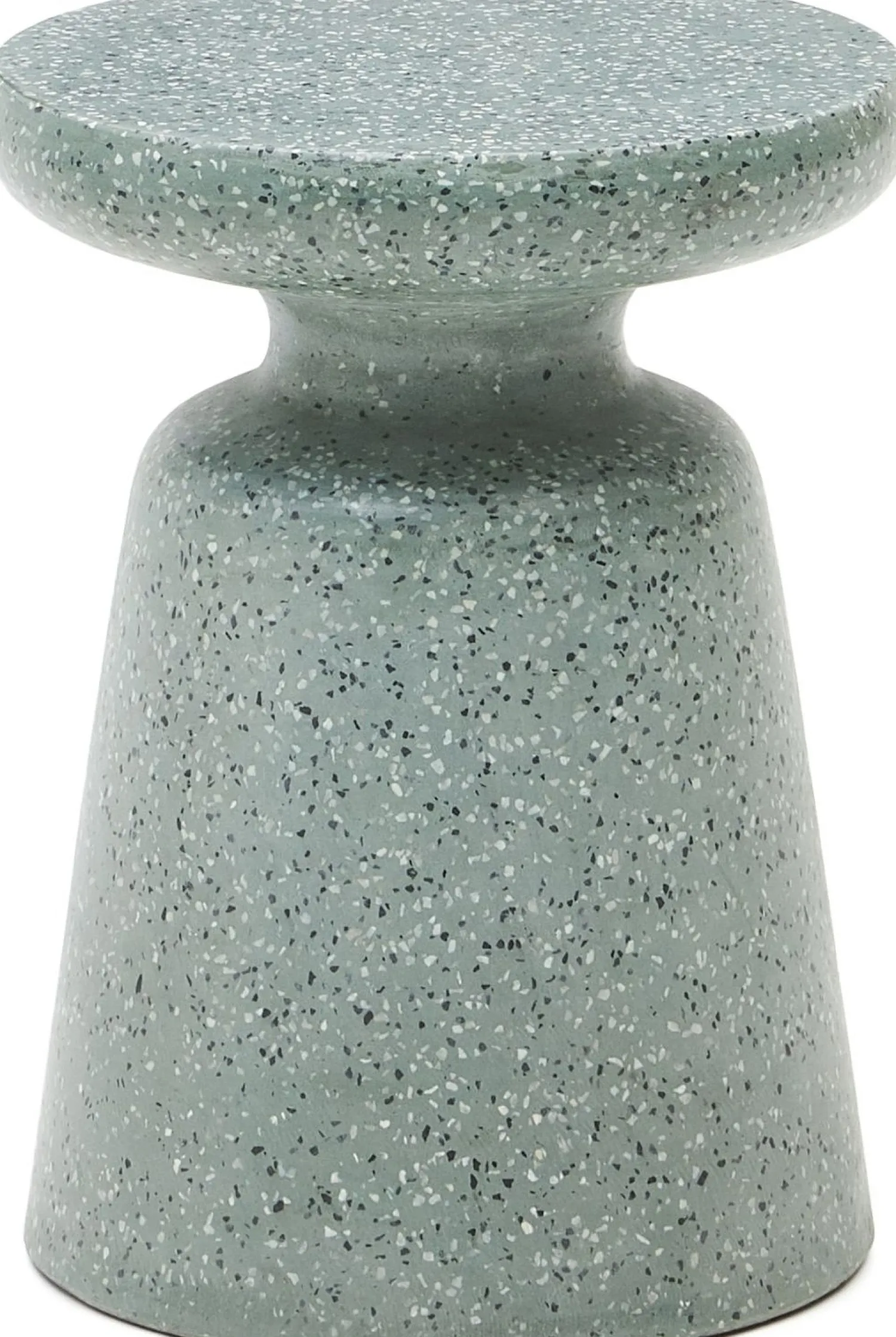 Tuintafels-Kave Home Mesquida Terrazzo Bijzettafel Groen
