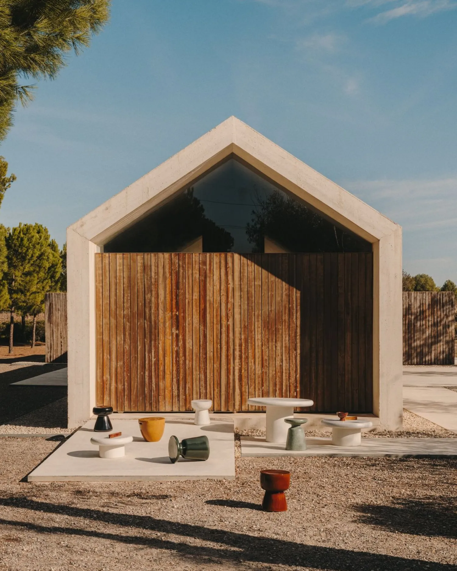 Tuintafels-Kave Home Mesquida Terrazzo Bijzettafel Groen