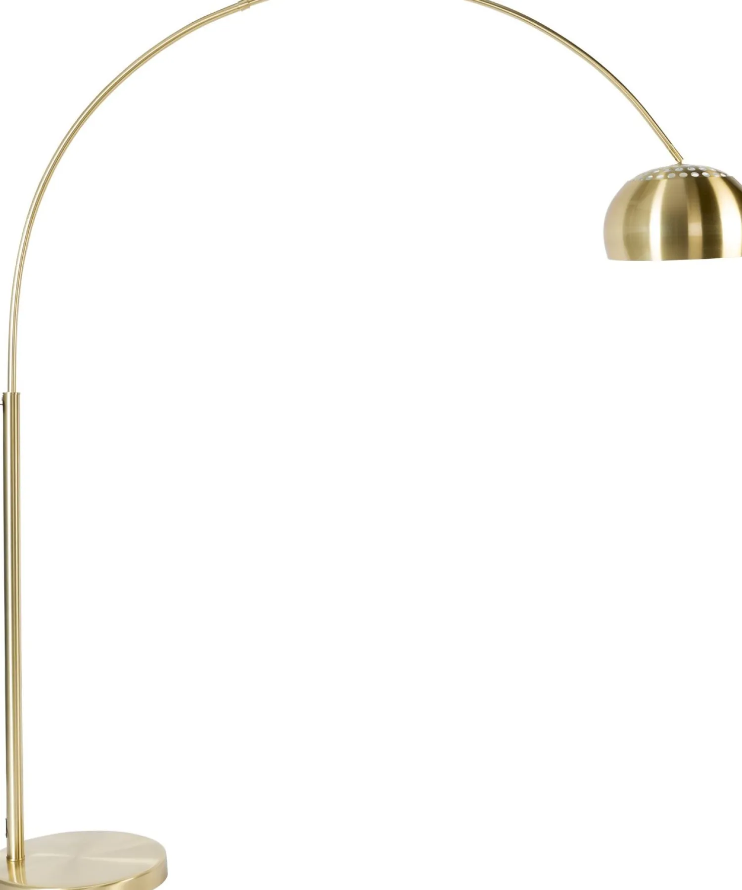 Vloerlampen|Vloerlampen-Zuiver Metal Bow Vloerlamp Brass