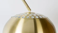 Vloerlampen|Vloerlampen-Zuiver Metal Bow Vloerlamp Brass