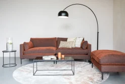 Moderne Vloerlampen|Vloerlampen-Zuiver Metal Bow Vloerlamp Black