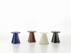 Poefjes & Krukjes-Vitra Metallique Tabouret Kruk Blue