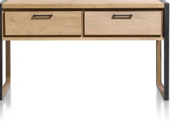 Dressoirs-Henders en Hazel Metalo Wandtafel Railway Brown, Desert Black