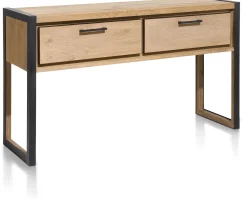 Dressoirs-Henders en Hazel Metalo Wandtafel Railway Brown, Desert Black