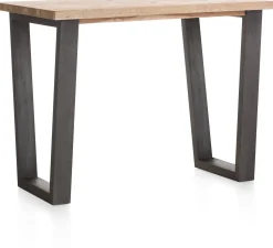 Houten Bartafels-Henders en Hazel Metalox V-poot Bartafel Railway Brown