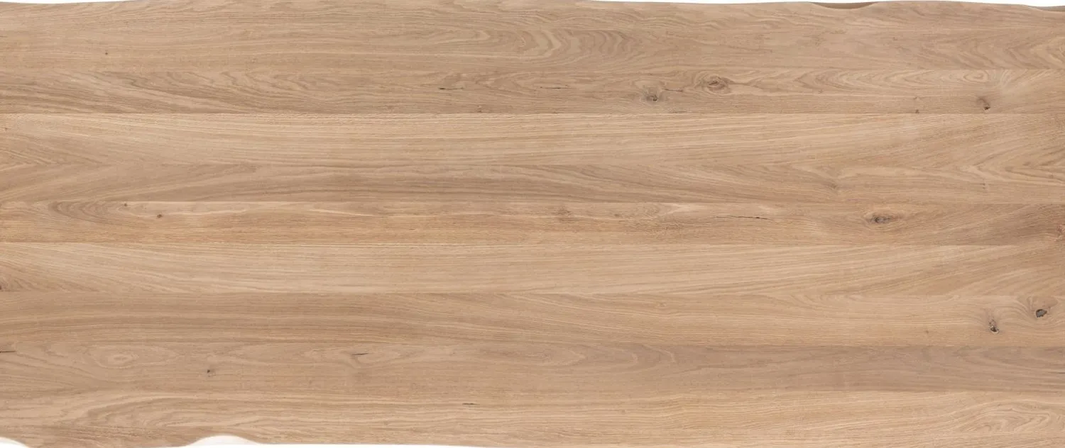 Houten Eettafels|Rechthoekige Eettafels-Henders en Hazel Metalox V-Poot Metaal Eettafel Naturel