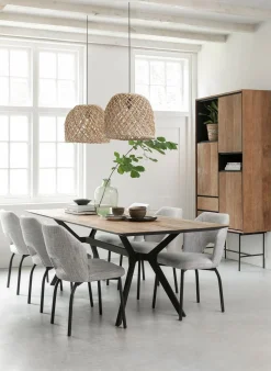 Houten Eettafels|Rechthoekige Eettafels-DTP Home Metropole Eettafel Natural