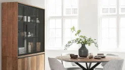 Vitrinekasten-DTP Home Metropole Vitrinekast Naturel