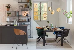 Eetkamerstoelen Met Armleuning-Zuiver Mia (set van 2) Eetkamerstoel Orange