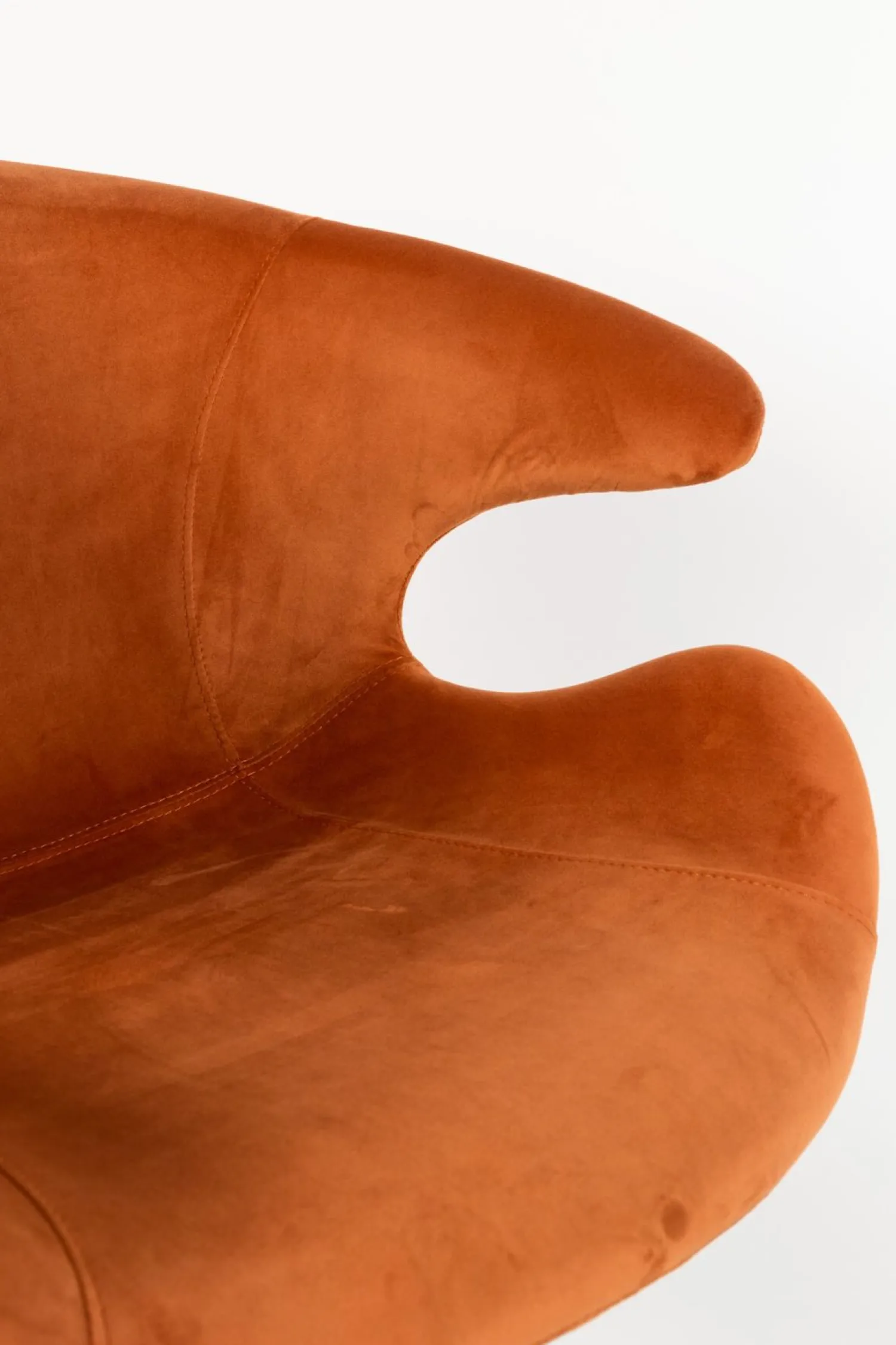 Eetkamerstoelen Met Armleuning-Zuiver Mia (set van 2) Eetkamerstoel Orange