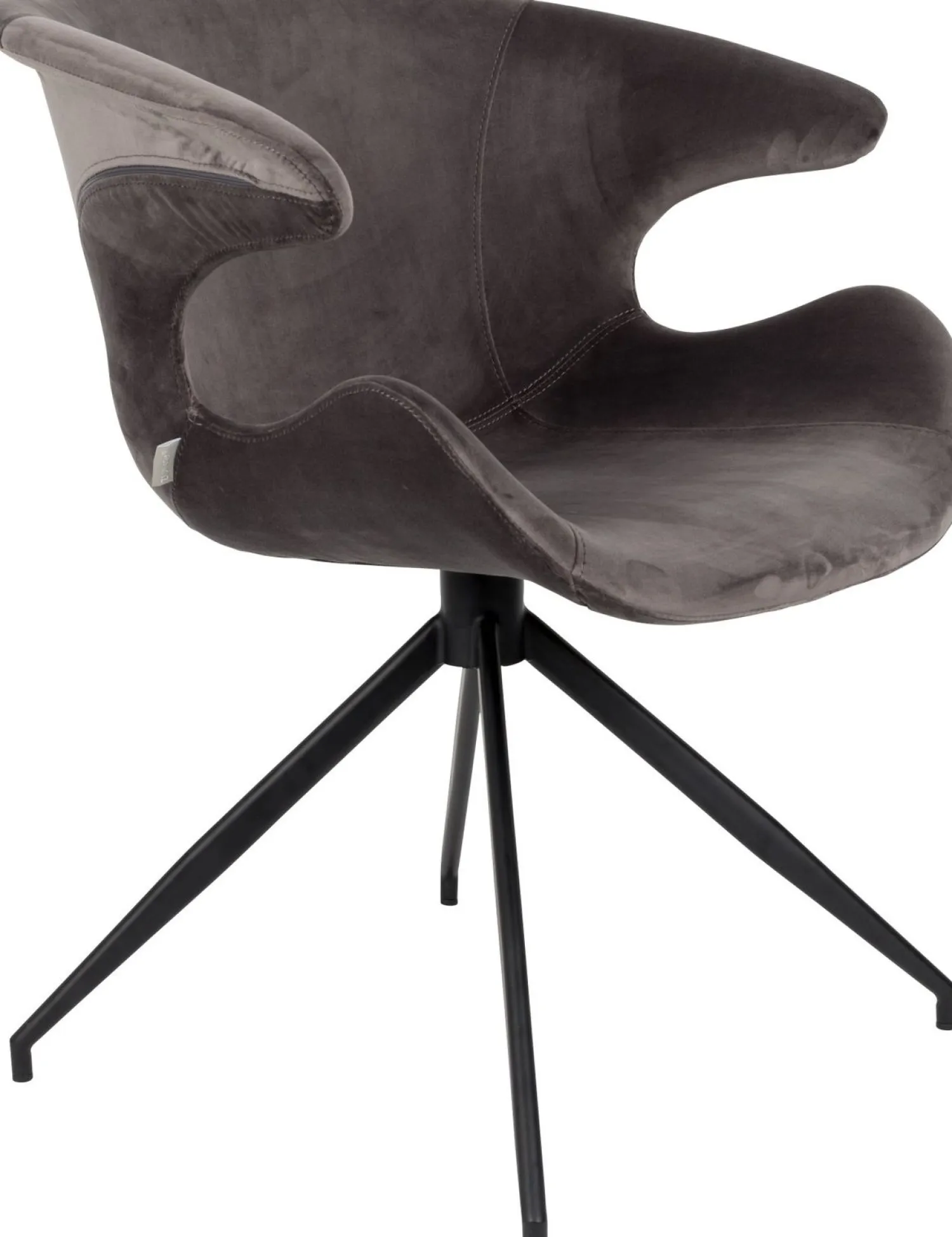 Eetkamerstoelen Met Armleuning-Zuiver Mia (set van 2) Eetkamerstoel Grey
