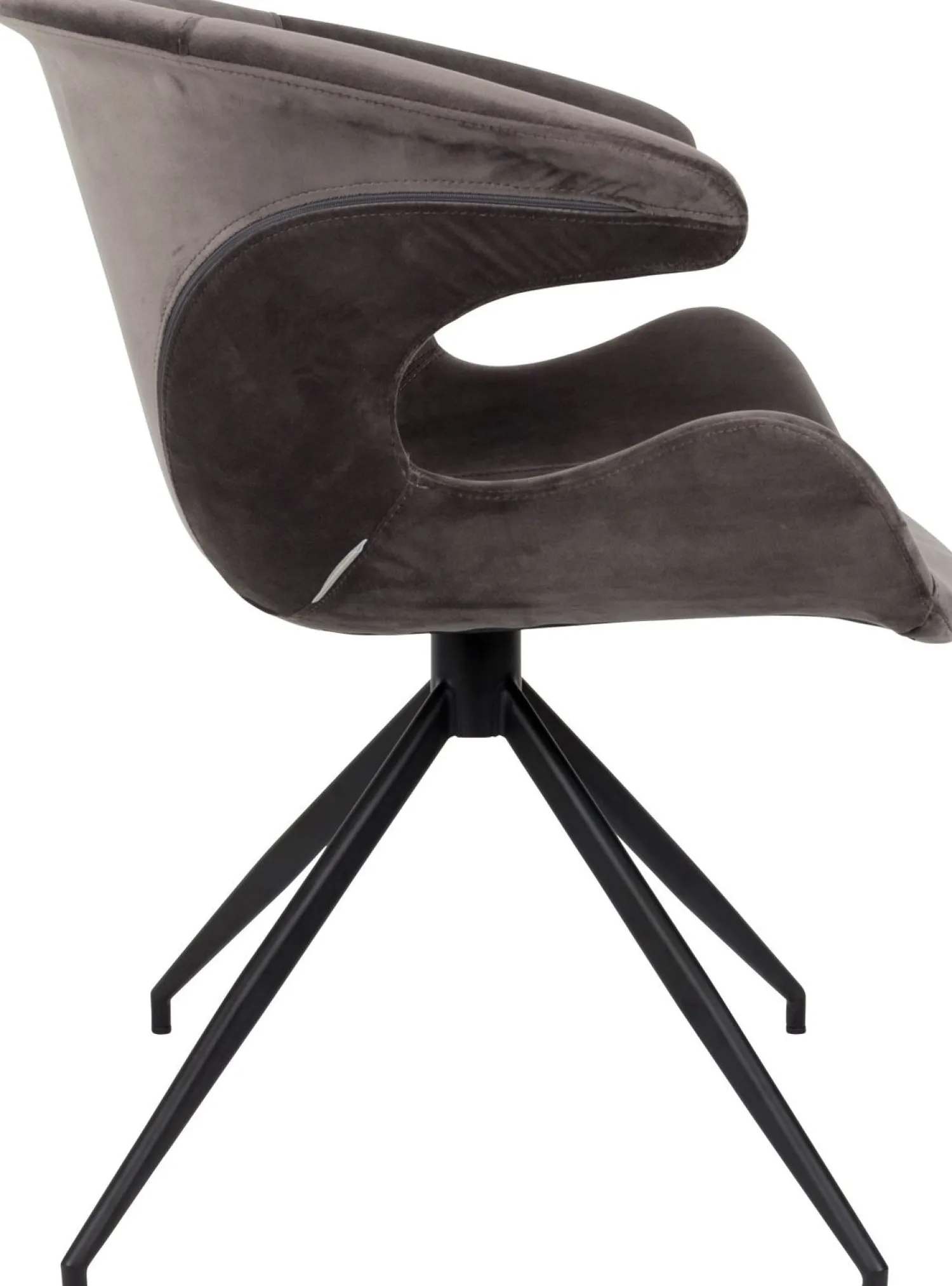 Eetkamerstoelen Met Armleuning-Zuiver Mia (set van 2) Eetkamerstoel Grey
