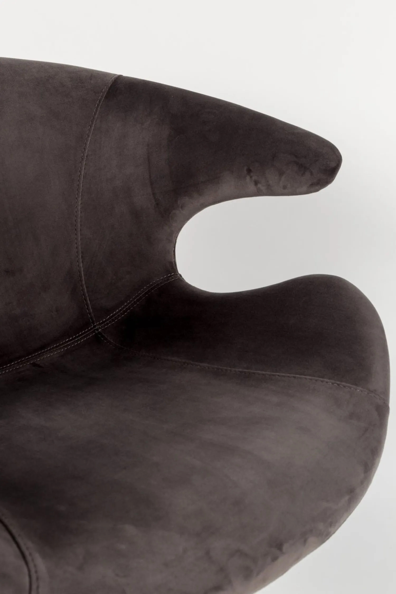 Eetkamerstoelen Met Armleuning-Zuiver Mia (set van 2) Eetkamerstoel Grey