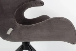 Eetkamerstoelen Met Armleuning-Zuiver Mia (set van 2) Eetkamerstoel Grey