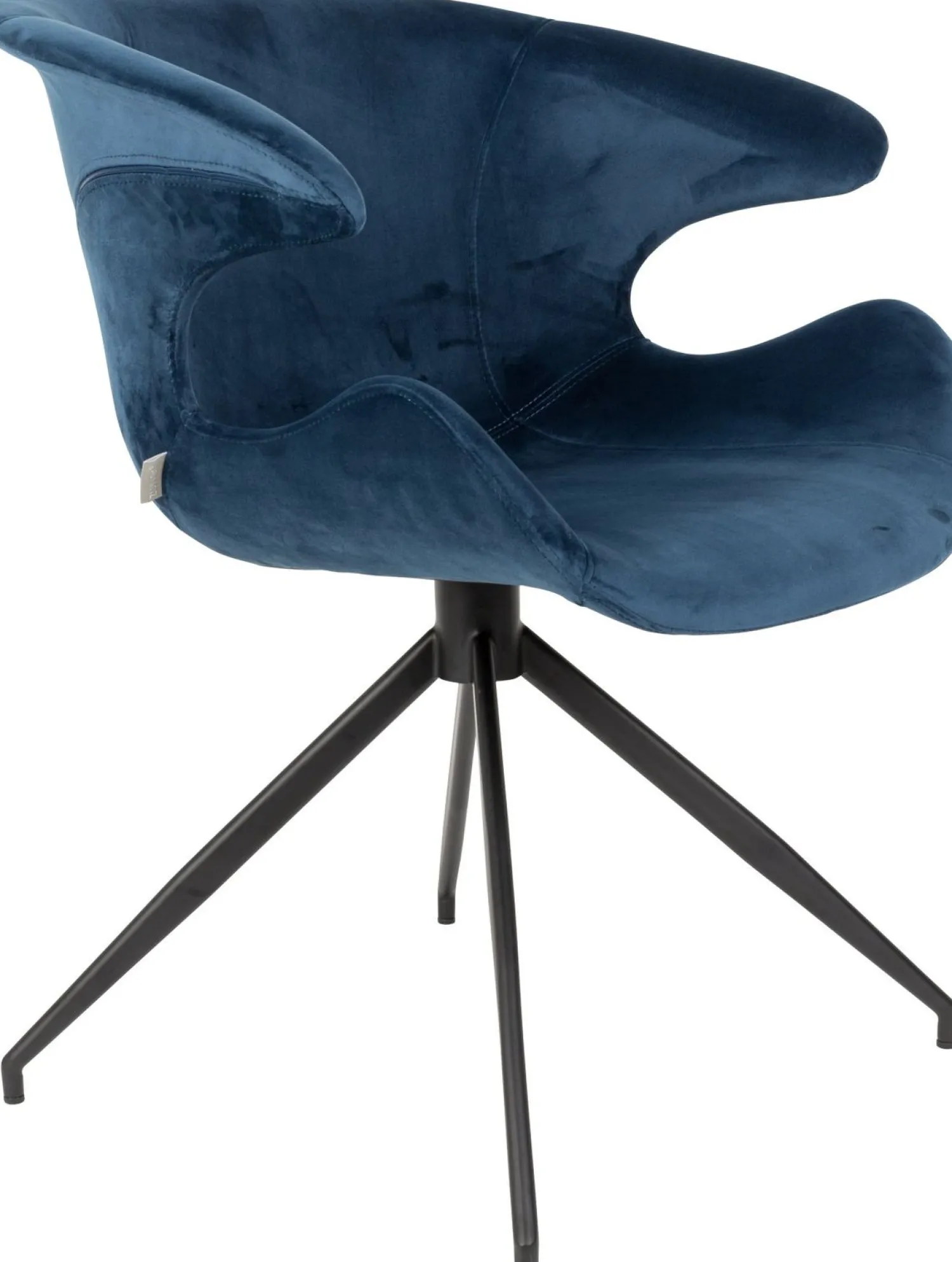 Eetkamerstoelen Met Armleuning-Zuiver Mia (set van 2) Eetkamerstoel Blue