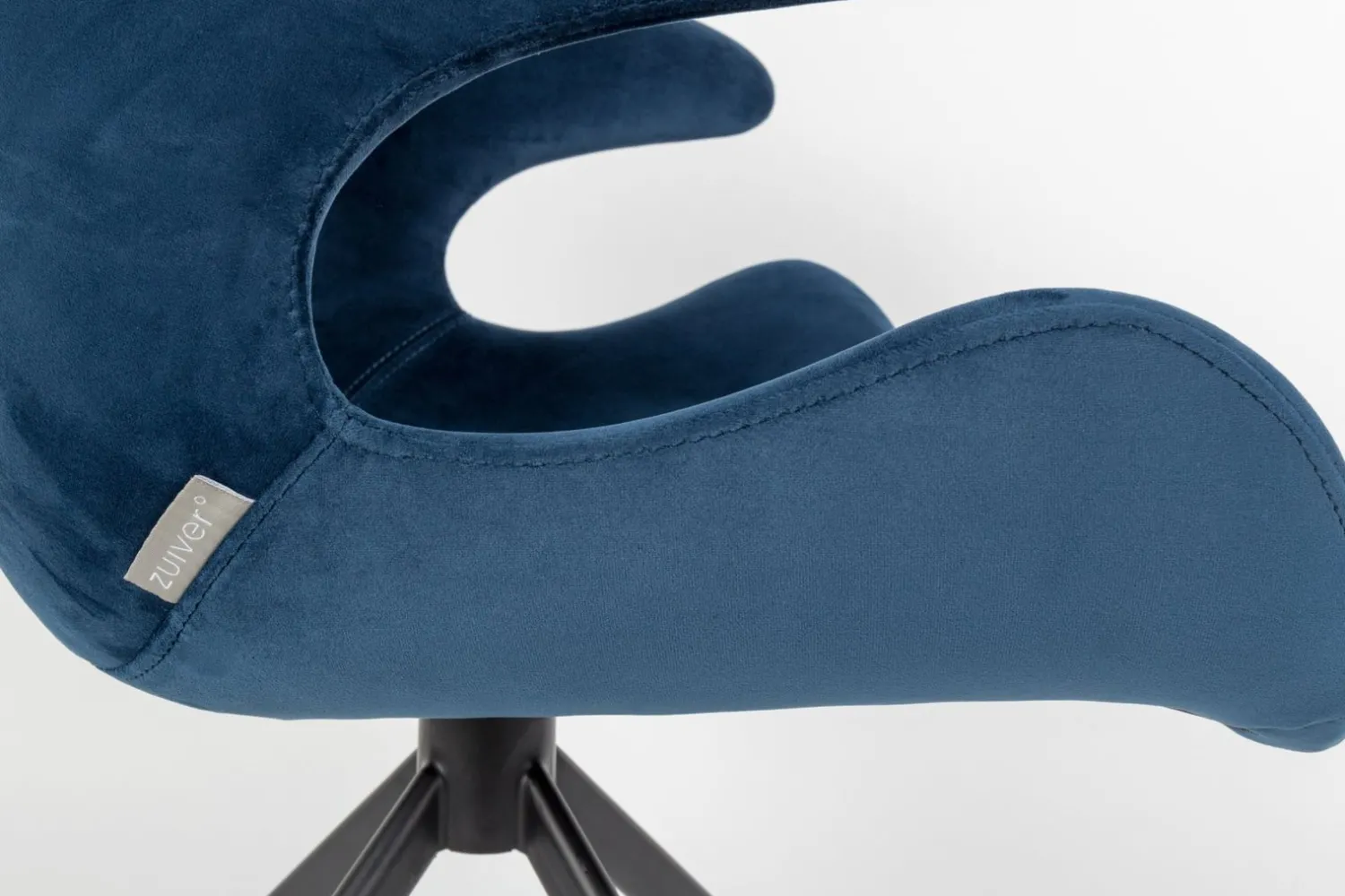 Eetkamerstoelen Met Armleuning-Zuiver Mia (set van 2) Eetkamerstoel Blue