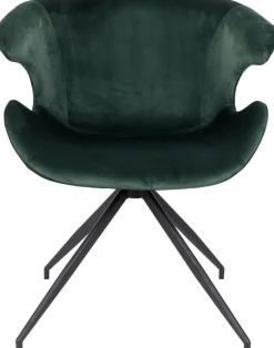 Eetkamerstoelen Met Armleuning-Zuiver Mia (set van 2) Eetkamerstoel Green