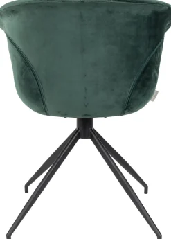 Eetkamerstoelen Met Armleuning-Zuiver Mia (set van 2) Eetkamerstoel Green
