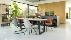 Eetkamerstoelen Zonder Armleuning-Henders en Hazel Michiel Rond Eetkamerstoel Antraciet