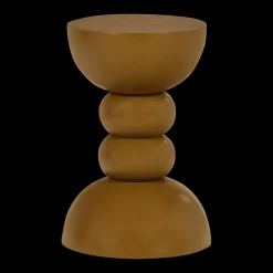 Houten Bijzettafels-WOOOD Miel Bijzettafel Honinggeel