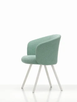Design Stoelen|Eetkamerstoelen Met Armleuning-Vitra Mikado Eetkamerstoel Wit