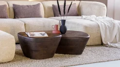Houten Bijzettafels-Eleonora Mila Bijzettafel Bruin