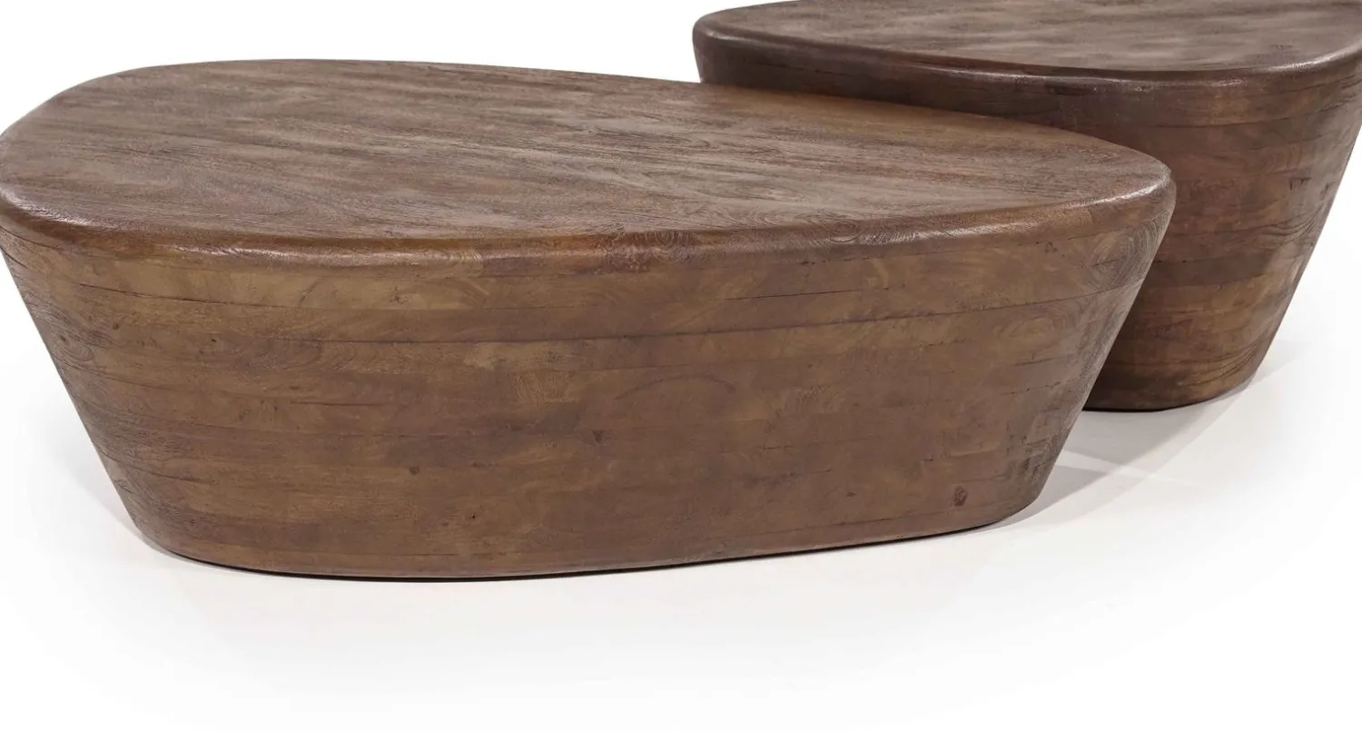 Houten Bijzettafels-Eleonora Mila Bijzettafel Bruin
