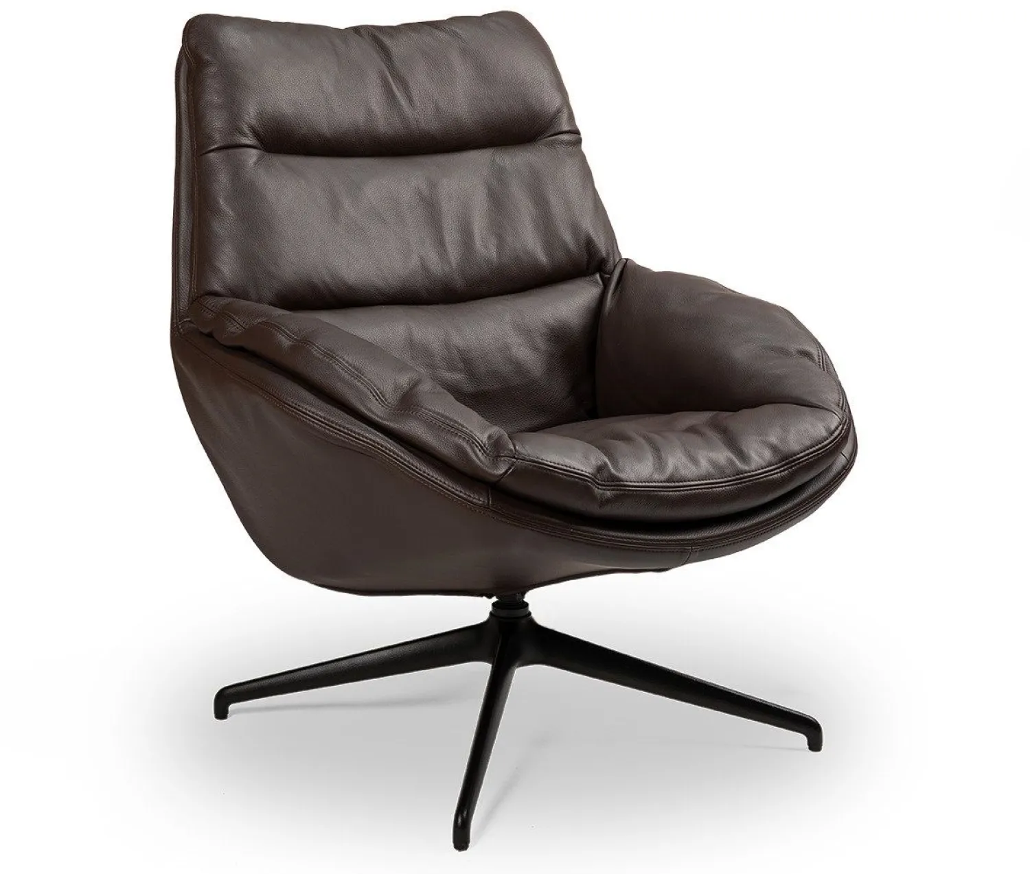 Draaifauteuils-Eijerkamp Collectie Mila Fauteuil Creme
