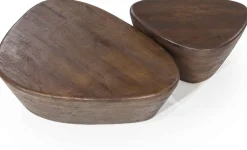 Houten Salontafels|Organische Salontafels-Eleonora Mila Salontafel Bruin