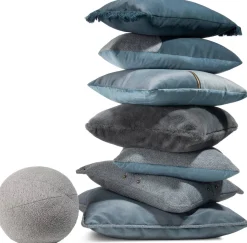 Sierkussens & Plaids-COCO maison Mila Sierkussen Blauw