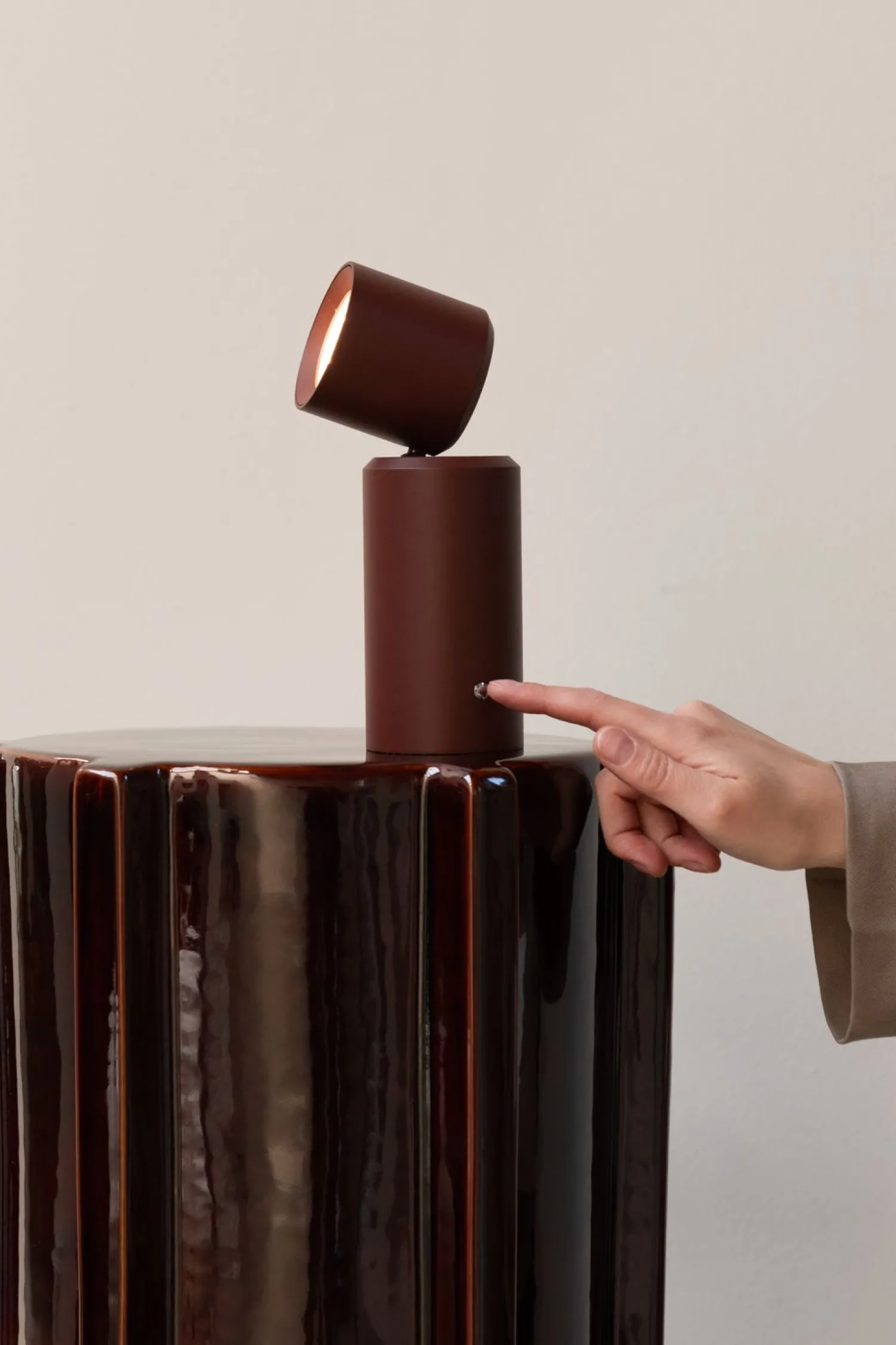 Moderne Tafellampen|Tafellampen-It's about RoMi Milan Tafellamp Burgundy