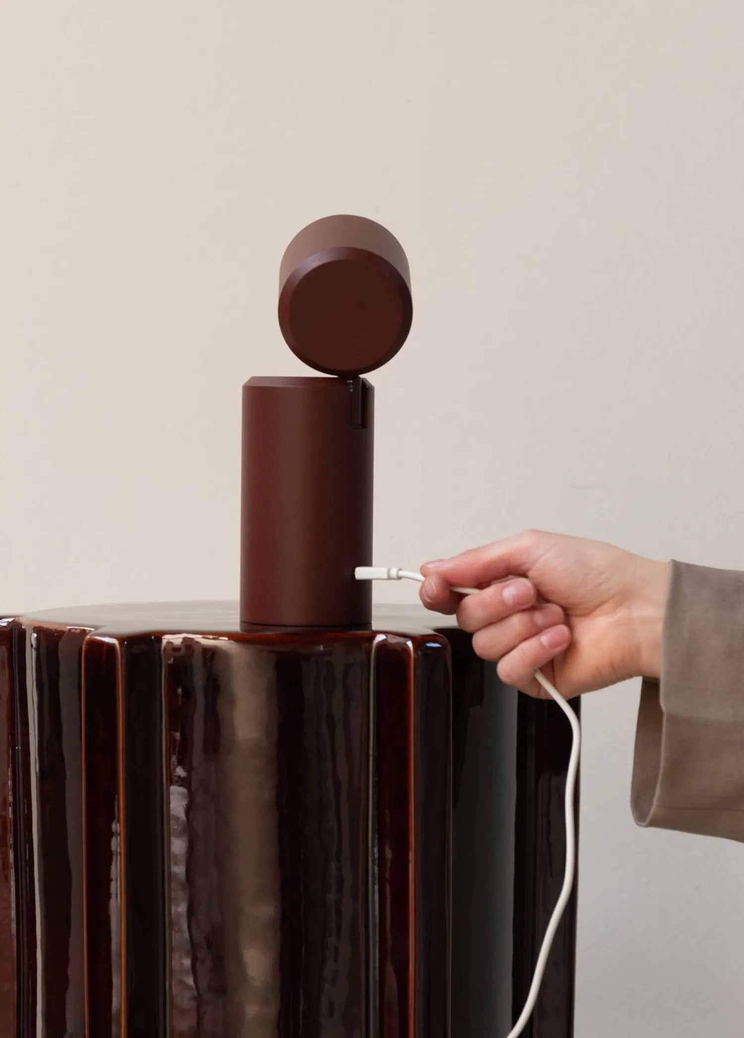 Moderne Tafellampen|Tafellampen-It's about RoMi Milan Tafellamp Burgundy