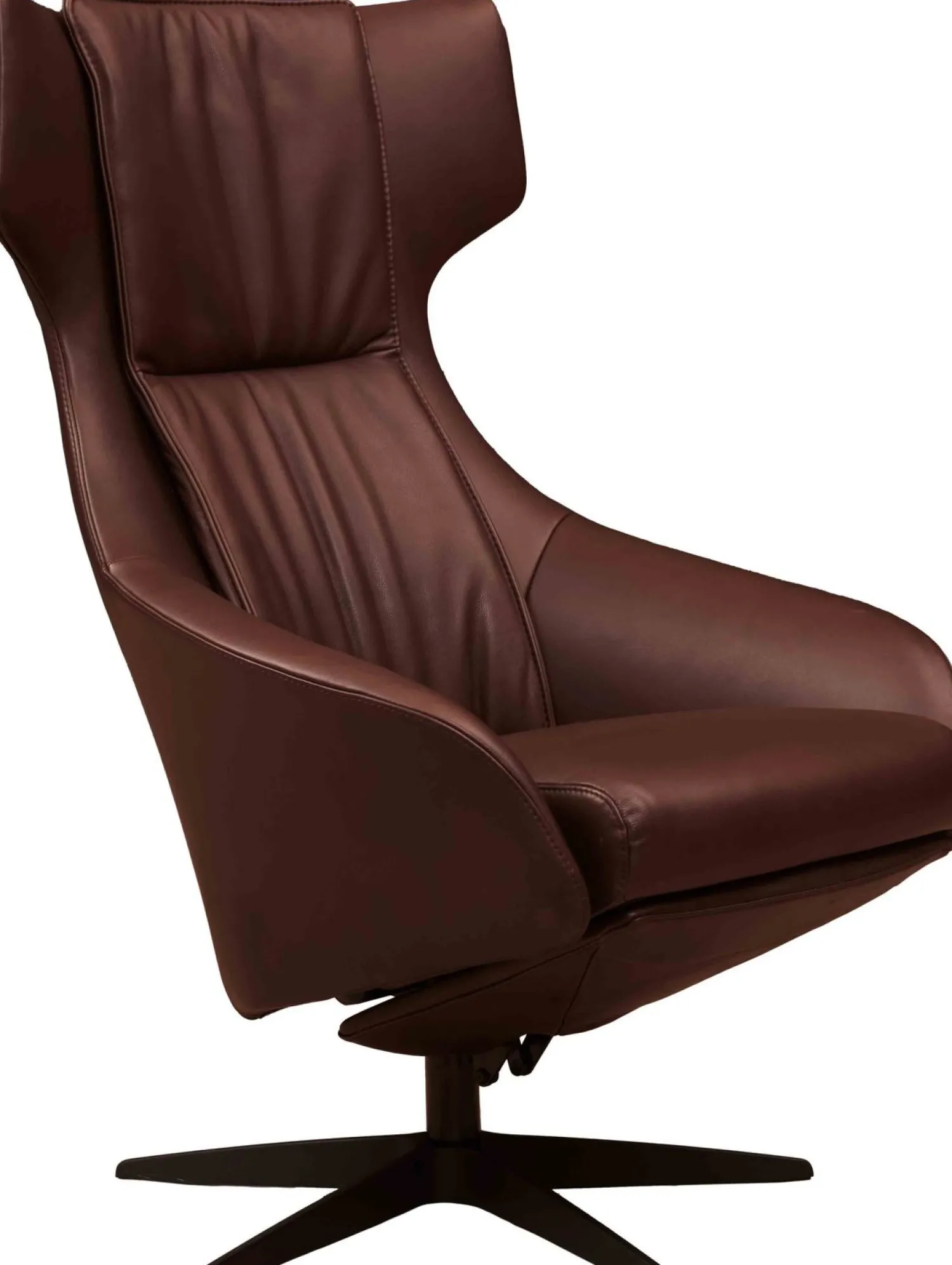 Leren Fauteuils|Relaxfauteuils-Eijerkamp Collectie Miles L Relaxfauteuil Zwart